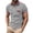 A-Grey317, variant on Mens Polo Shirts Plaid Trim Collar Pocket Zip Placket Shirts Mens Weekend Travel Casual Tops