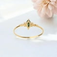 thumbnail image 2 of SHREENATHJEWELRY 7x5MM / 1.5CT Marquise Cut Green Sapphire Wedding Ring CZ Diamond Promise Ring Yellow Gold Plated Prong Set Ring Birthday Gift For Her, 2 of 2