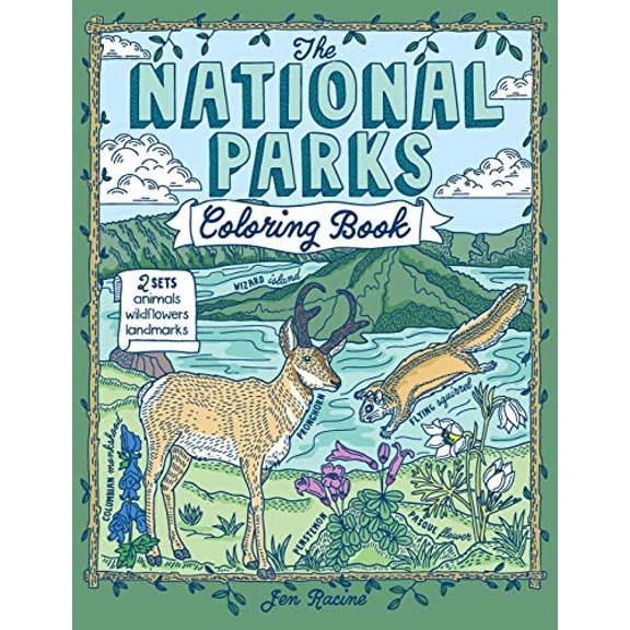 Pre-Owned The National Parks Coloring Book Paperback