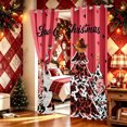 thumbnail image 3 of Erosebridal Western Xmas Tree Kitchen Curtains, Cowboy Leopard Print Black Out Curtains Pack of 2 (42x63 Each), Red Dark Brown, 3 of 6