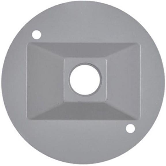 Hubbell Electrical RC-1-N Round Lampholder Cover- Gray