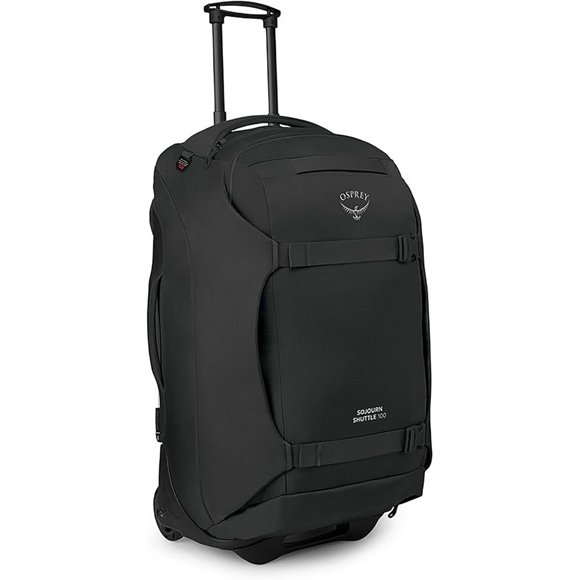 Osprey Sojourn Shuttle 30"/100L Wheeled Duffel Luggage, Black