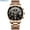 Rose Black, variant on Men's Watches Six-pin Multifunctional Chronograph Wristwatches,Stainsteel Steel Band Waterproof Watch CRRJU Top Luxury Brand