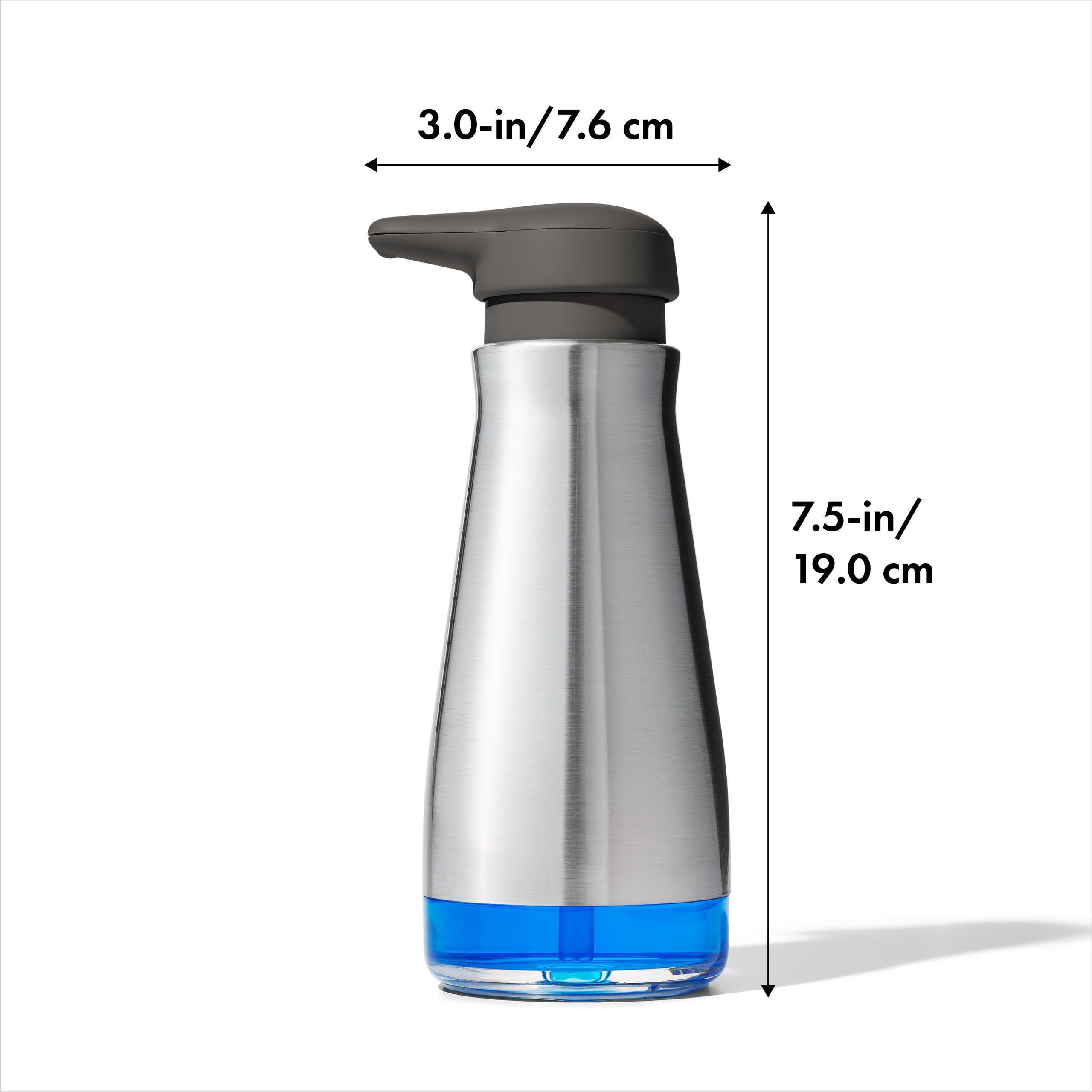 OXO 12-Oz Soap Dispenser, Stainless Steel