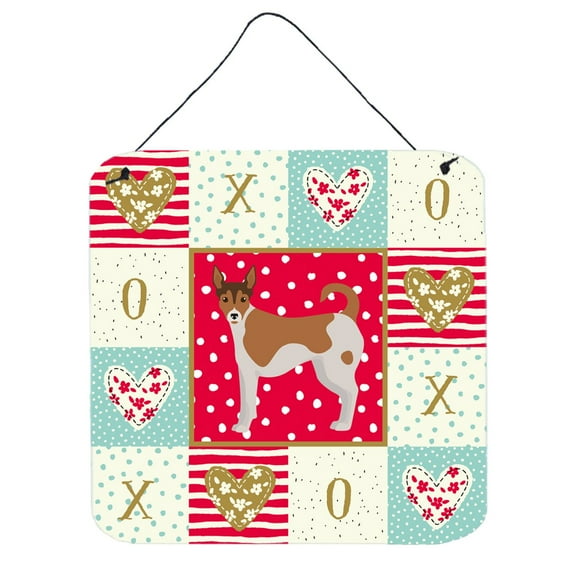 Tenterfield Terrier Love Wall or Door Hanging Prints Red