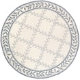 thumbnail image 2 of Safavieh Easy Care Beckett Trellis Area Rug, Ivory/Light Blue, 8' x 8' Round, 2 of 11