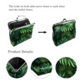 thumbnail image 3 of Leaves Premium Slim Wallet with Microfiber Material and Zinc Alloy Jaws - 4.3x4.7 inches/11x12 cm Compact Coin Purse for Men and Women, 3 of 7