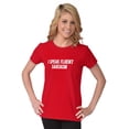 thumbnail image 4 of I Speak Fluent Sarcasm Humor Womens Fitted Plus Size Graphic Tee Brisco Brands 2X, 4 of 5