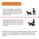 thumbnail image 4 of P-Lia Correa para perros Correa antideslizante para perros Correa antideslizante ajustable Correa de entrenamiento para perros ajustable de una pieza Correas y collar de plomo de entrenamiento sin tir, 4 of 8