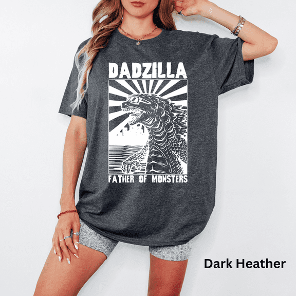 Dadzilla T-Shirt Father Day Gifts for Dad Funny Papa Tshirt Cool Daddy Dinosaur Tee