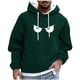 thumbnail image 2 of Dolkfu Sudadera con capucha para hombre, sudadera larga y casual con capucha, camiseta holgada para hombre con cordón. XL, 2 of 5