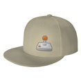 thumbnail image 1 of DouZhe Flat Brim Cap Snapback Hat, Game Joystick Controller Prints Adjustable Yellow Adult Baseball Cap, 1 of 6