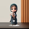 thumbnail image 1 of Acrylic Desktop Decoration Standee - 7.87 Inch Whimsical Woman & Sheep Figurine, 2D Printed Graphic Office Desk Ornament, Unique Home Decor Gift for Coworkers, Easy Assembly Decorative Centerpiece, 1 of 4