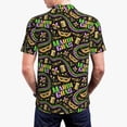 thumbnail image 3 of Balery Mardi Gras3 Printed Men’s Short Sleeve Polo Shirt, Midweight Men's Shirt,Golf Polo shirts -Medium, 3 of 8