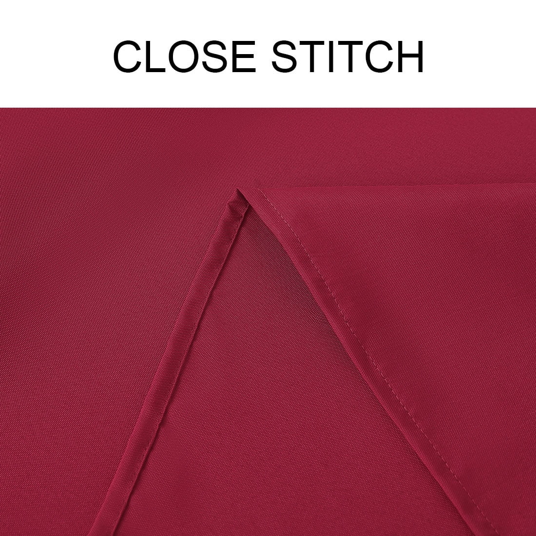 Unique Bargains Square Tablecloth Polyester Table Cover for Wedding Picnic 55" x 55" Red