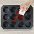 thumbnail image 4 of Unique Bargains Nonstick Cupcake Pan with 6 Cups Black 13.2*13.2*1.1in, 4 of 6