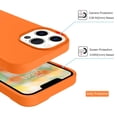 thumbnail image 4 of Funda naranja de silicona líquida GUAGUA para iPhone 13 Pro Max de 6.7 pulgadas, 4 of 9