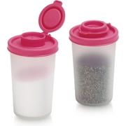 Signora Ware Salt and Pepper Shaker Set Mini Seasoning Container for Camping & Picnic, 2-Pk Pink