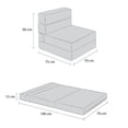 thumbnail image 4 of Sillón Plegable Individual Gris Claro+ Cama para Perro y Peluche de Oso, 4 of 5