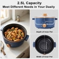 thumbnail image 2 of Electric Cooker, Electric Pot Cooker Easy Cleaning Single Layer  For Dorm US Plug 110V, 2 of 6