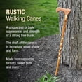 thumbnail image 5 of Brazos Twisted Hickory Wood T-Handle Cane 37 Inch Height, 5 of 11