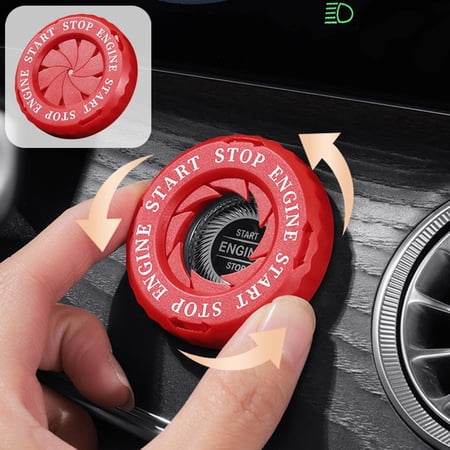 cpengpj Plastic Automotive Start Button Protective Cover scratch resistant wear proof for Vehicle Cockpit Accidental Touch Prevention 1.97in