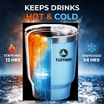 thumbnail image 4 of Flexthom - Quencher H2.0 Stainless Steel Vacuum Insulated Tumbler with Lid and Straw | 40oz Reusable Travel Mug for Water, Iced Tea, Coffee, and More | (Blue), 4 of 5