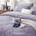 thumbnail image 4 of U by Bedsure Full Comforter Set,7 Pieces Bed in a Bag, Reversible Lightweight Bedding Set, Light Purple, 4 of 7