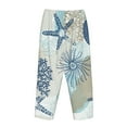 thumbnail image 5 of Junzan Algae Corals And Seashells Women'S Pajama Pants Drawstring Comfy Sleep Bottoms With Pockets, 5 of 9