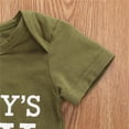 thumbnail image 4 of Newborn Baby Girls/Boy Romper Bodysuit Top Camouflage Pants Hats Jumpsuit Outfit Set, 4 of 7