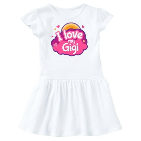 

Inktastic I Love My Gigi Grandma grandchild Gift Toddler Girl Dress