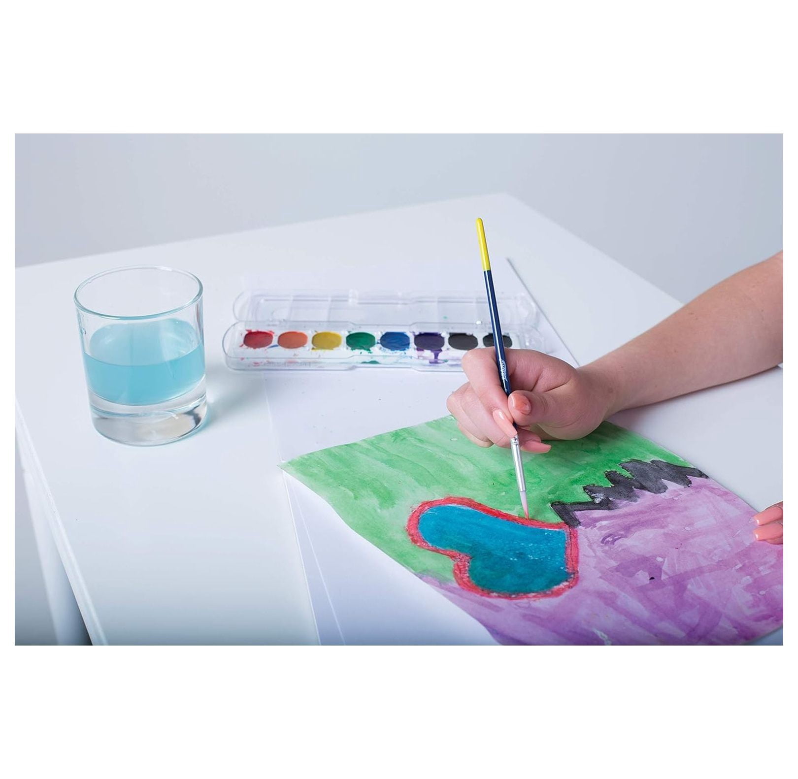 Watercolor Paper, White, Bulk, 90lb., 9" x 12", 250 Sheets