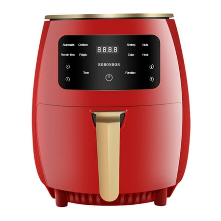 

Air Fryer Digital Touchscreen with Roasting Oil Free Odor Free 1400W 110V/220V Red US Plug