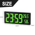 thumbnail image 2 of Digital Clock Large Display, Large Digital Wall Clock with Temperature and Humidity, Digital Wall Clock with LED Numbers for Bedroom, Office, Clear Read for Elderly, 2 of 7