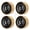 Black, variant on Yajisi 4pcs RC Beadlock Wheel Durable Aluminum Alloy Brass RC Wheel Weight Block for 1/18 1/24 RC Car Titanium (1.69 inches / 43 mm)