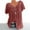 Red womens tops, variant on Pimelu Blouses for Women Dressy Casual Tops for Women Summer Tops Women V Neck Short Sleeve Pleated Swing Plus Size Tshirts Fashion Floral Print Ladies Girls Tunic Blouses