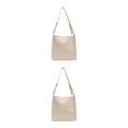 thumbnail image 3 of Justharion Grand Application Sac Fourre-Tout Fourre-Tout pour le Travail Voyage Style Vintage Blanc 2 Ensembles, 3 of 6