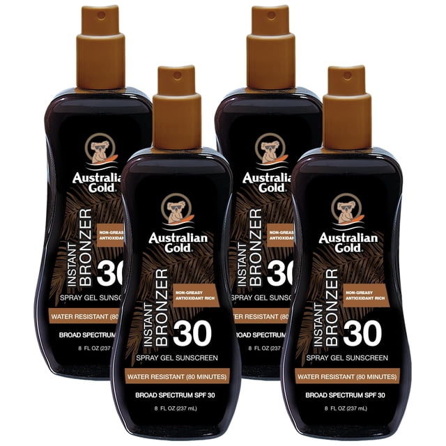 Gel de protección solar en aerosol Australian Gold SPF 30 240 ml con bronceador