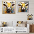 thumbnail image 4 of Designart "Pop Art Portrait of a Goat in Yellow" Animals Framed Wall Art Decor - Modern Yellow Goat Entryway Framed Wall Art Print, 4 of 6
