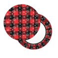 thumbnail image 2 of Bingfone Christmas With Snowflakes Padded Round Bar Stool Cover Cushion with Elastic Fabric Round Chair Seat - Christmas With Snowflakes, 2 of 7