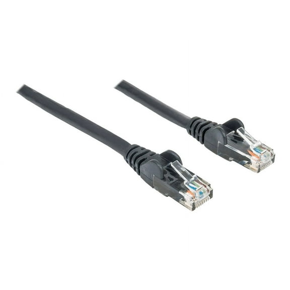 Intellinet Network Cable, Cat6, UTP, 100% Copper, 0.5 ft., Black