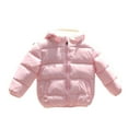 thumbnail image 2 of Godderr 1-5 Years Girls Boys Winter Fall Jackets Coats Toddler Short Fleece Coats Baby Soft Snowsuit Outwears with Hoodie Latest Fashion Jackets, 2 of 8