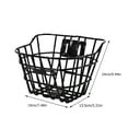 thumbnail image 2 of STOBOK Universal Bike Basket for Kids Cycling Accessory Durable Iron Storage Front Handlebar Black 1pc 12.7cm x 27.9cm x 17.8cm, 2 of 6