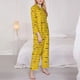 thumbnail image 3 of Fotbe Funny Ducks Conjunto de Pijama de Manga Larga para Mujer con Estampado, Ropa de Dormir de 2 Piezas, Conjunto de Casa Suave y Cómodo con Bolsillos-Large, 3 of 7