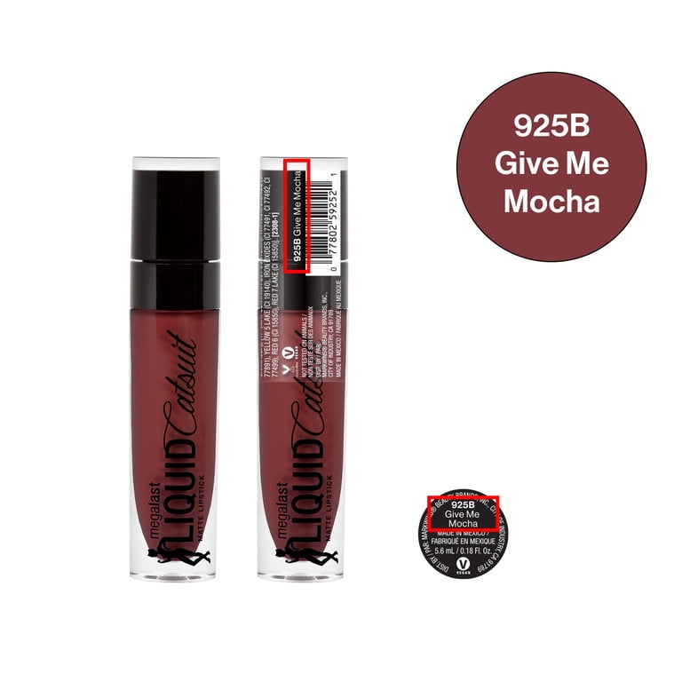 wet n wild, Liquid Catsuit Matte Lipstick, Give Me Mocha, 0.2 fl
