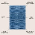 thumbnail image 2 of JONATHAN Y MOROCCAN HYPE 4 x 6 Area Rug, Boho Vintage Diamond - Blue/White, MOH101A-4, 2 of 4