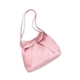 thumbnail image 3 of Bolso de hombro Yuyangstore moderno con decoración de lazo de cuero PU Rosa, 3 of 8