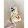 thumbnail image 2 of Cartoon Smile Leather Magnetic Wireless Charge Invisible Bracket Case For iPhone 11 12 13 14 15 Pro Max Plus For Magsafe Cover Style 01 for iphone13ProMax(6.7"), 2 of 6