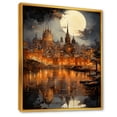 thumbnail image 2 of Designart "Radiant Lyon Cityscape" France Floater Framed Wall Art Living Room, 2 of 5