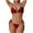 Wine, variant on Uaswgudfs Women's Strappy Bikini Set with Cross-Strap Design and Adjustable Side Ties, Stretch Swimsuit for Bathing Suits L